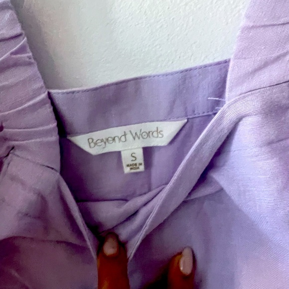 Lavender Smock Dress- Size Small - Picture 3 of 3